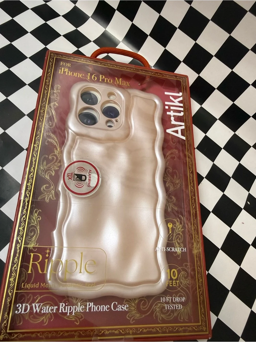 3D Water Ripple Phone Case for iPhone 16 Pro Max